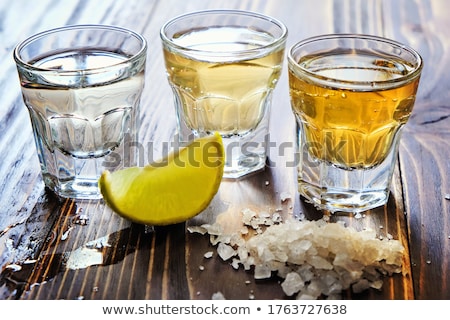 Zdjęcia stock: Shots Of Silver And Gold Tequila