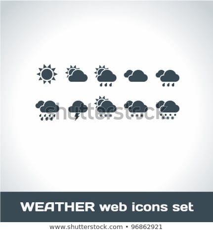 Foto stock: Weather Symbol Cloud And Sun