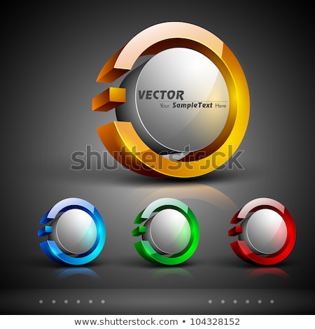 Foto stock: Abstract Glossy Web Icons Set