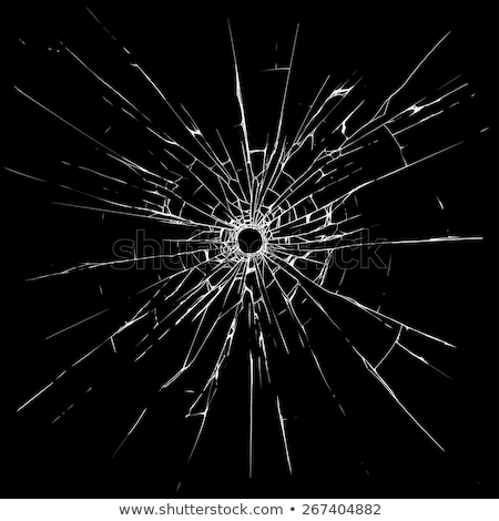 Stock foto: Bullet Hole In Glass