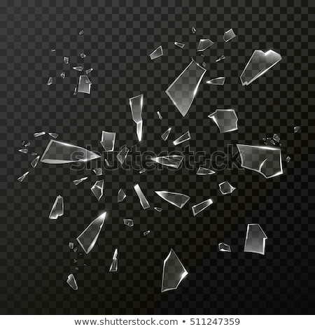 Stock foto: Destruction Pieces Of Shattered Glass