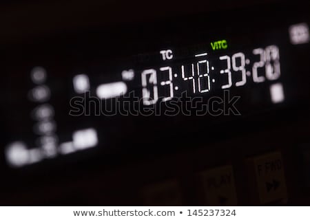 Stock fotó: Macro Shot Display Of The Broadcast Video Recorder