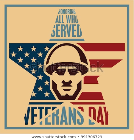 ストックフォト: World War Two Veterans Day Soldier Card