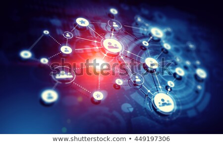 Stock photo: Colorful Social Network Concept