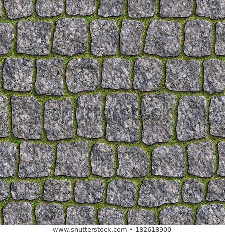 Stock fotó: Granite Sett Seamless Tileable Texture