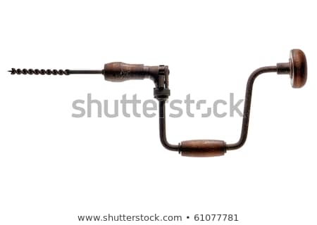 Сток-фото: Vintage Hand Brace Drill Bit