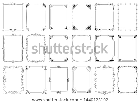 Stock photo: Floral Frame And Border Ornaments