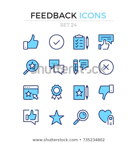 Foto stock: Sign Up Blue Vector Icon Design