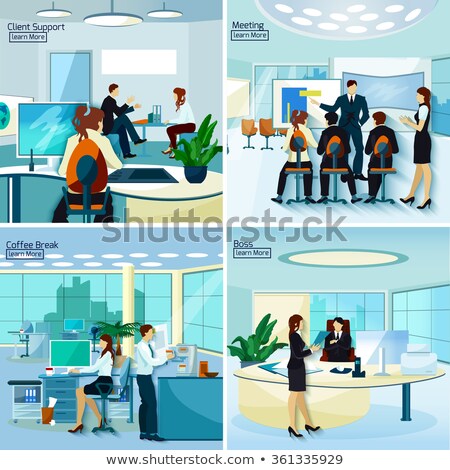 Foto d'archivio: Composite Image Of Business People Supporting Boss
