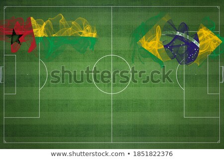 Zdjęcia stock: Brazil And Guinea Bissau Flags