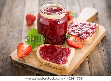 Stockfoto: Delicious Image Of Strawberry Jam