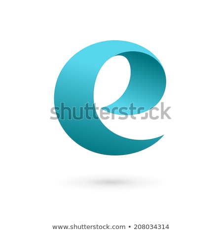 Foto stock: Logo Shapes And Icons Of Letter E