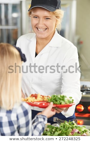 Stock photo: Canteen Food On Two Trays