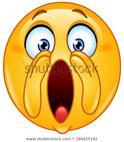 Stock photo: Emoji - Scream Orange Smile Isolated Vector