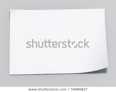 Stockfoto: White Paper Sheet 3d Rendering