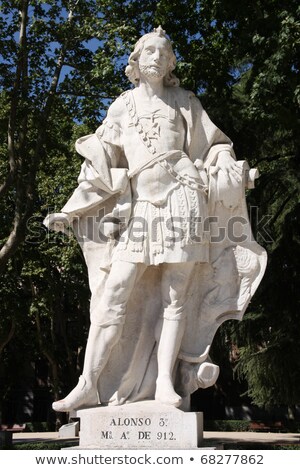 Stock fotó: Alfonso Iii De Asturias Monument In Madrid