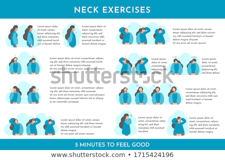 Stok fotoğraf: Back And Self Massage Posters With Text Vector