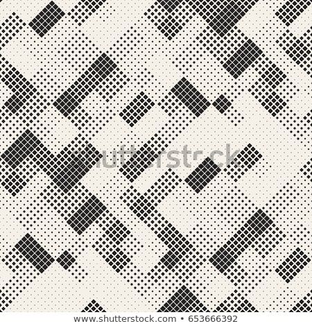 ストックフォト: Vector Decorative Abstract Square Pattern