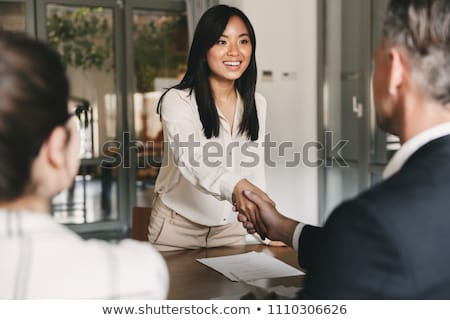 Stockfoto: Interview The Job And Hiring Men Candidate At Job Interview Exp