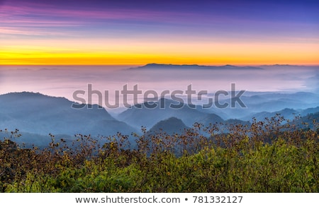 Stock photo: Viewpoint Doi Ang Khang Mountains In Chiang Mai Province Of Thai