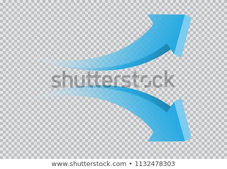 Stok fotoğraf: Icon With Blue Arrow