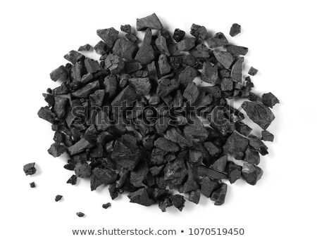 ストックフォト: Black Coal Isolated On White Background