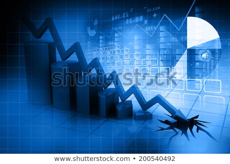 Negative Business Chart Stockfoto © bluebay