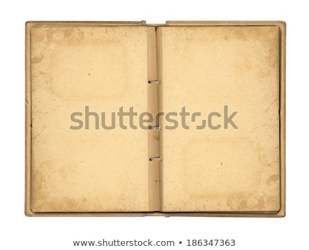 Stock photo: Open Photoalbum With Ribbon For Photos On The Isolated White Bac