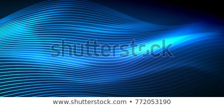 Zdjęcia stock: Background With Particles Motion Wave