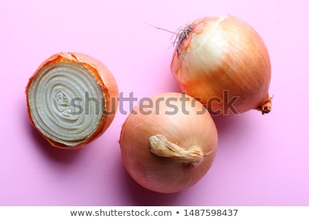 Zdjęcia stock: Group Pink Onion On A White Background Isolated Food Background