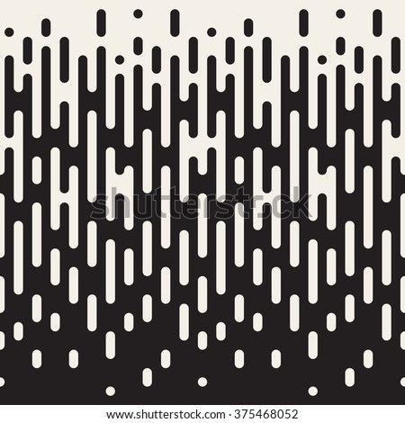 Сток-фото: Vector Seamless Black And White Rounded Geometric Pattern