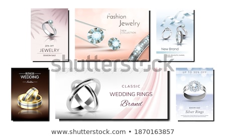 Zdjęcia stock: Gemstones Collection Poster On Vector Illustration