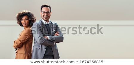 Stock fotó: Two Business Partners In An Office