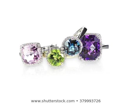 Stock photo: Amethyst Cluster Isolated