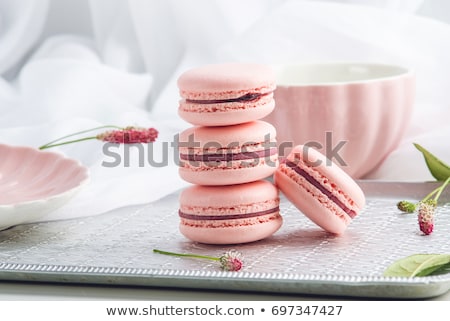 [[stock_photo]]: Pink Macarons