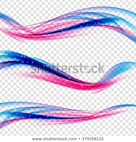 Foto d'archivio: Abstract Waves Set Of Transparent Wave Vector