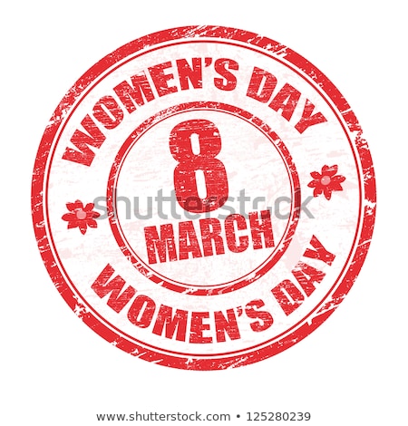 Foto stock: Womens Day Stamp