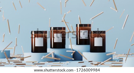 [[stock_photo]]: Candle Steps - 3d Render