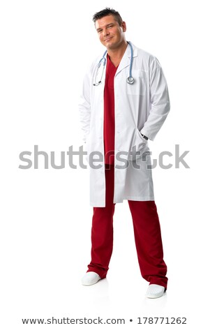 Stock photo: Handsome Young Doctor In Medical Gown Before Surgery