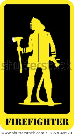 Foto stock: Yellow Vector Background For Axe