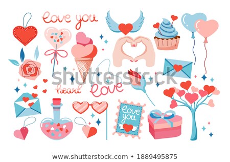 Stock fotó: Heart Icon Isolated On White Background Set Of Love Symbol For Web Site Logo Mobile App Ui Design