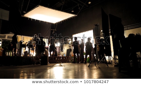 Cinema Lights On A Commercial Video Production Shoot ストックフォト © gnepphoto