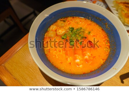 Stock photo: Close Up Shrimp Tomyum Noodle