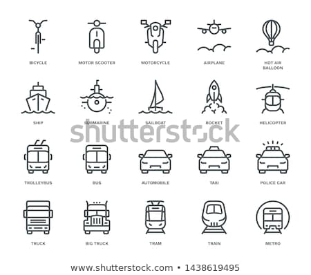 Stock photo: Land Transport Icons Set