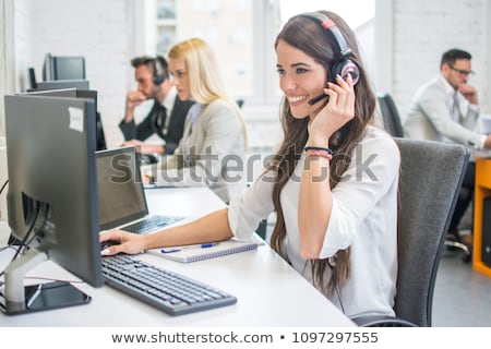 Foto d'archivio: Receptionist With Headset