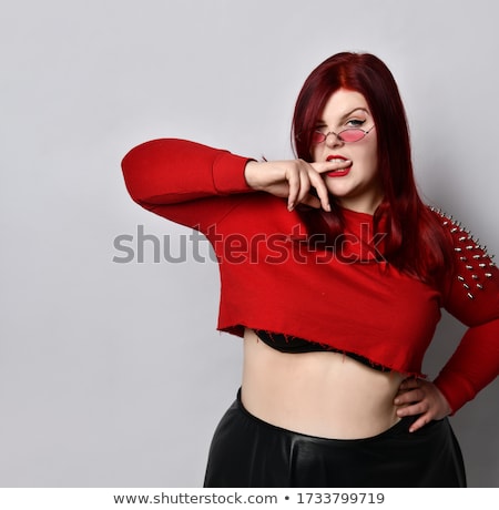 [[stock_photo]]: Redhead Model In Bra