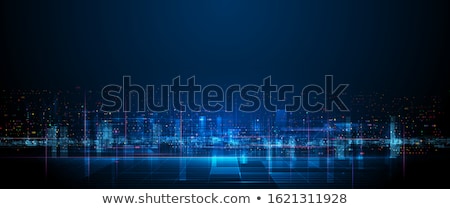 Stock fotó: City Abstract Banner Vector Illustration