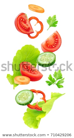 Foto stock: Red Bell Pepper Core