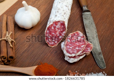 Sliced Pork Sausage Foto stock © keko64