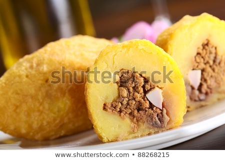 Сток-фото: Stuffed Potato Halfs
